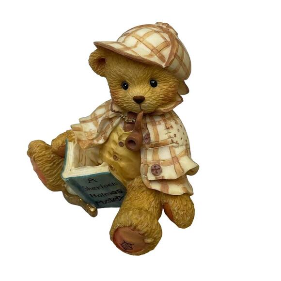 Vintage 1995 Cherished Teddies Sherlock 163481 Good Friends Are Hard to Find - Picture 3 of 6